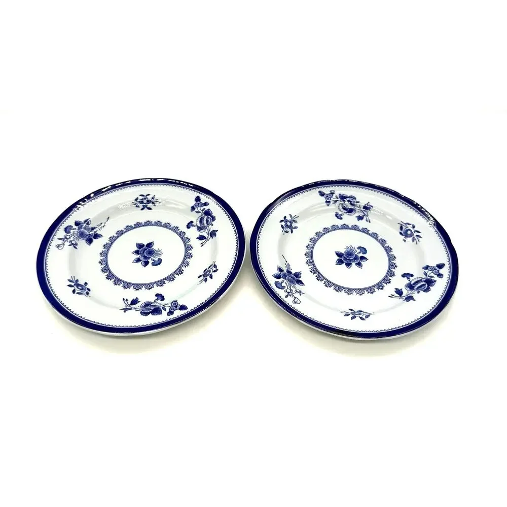 Spode Gloucester Blue Fine Stone Y2989 Set of 2 Bread Plates 5 7/8